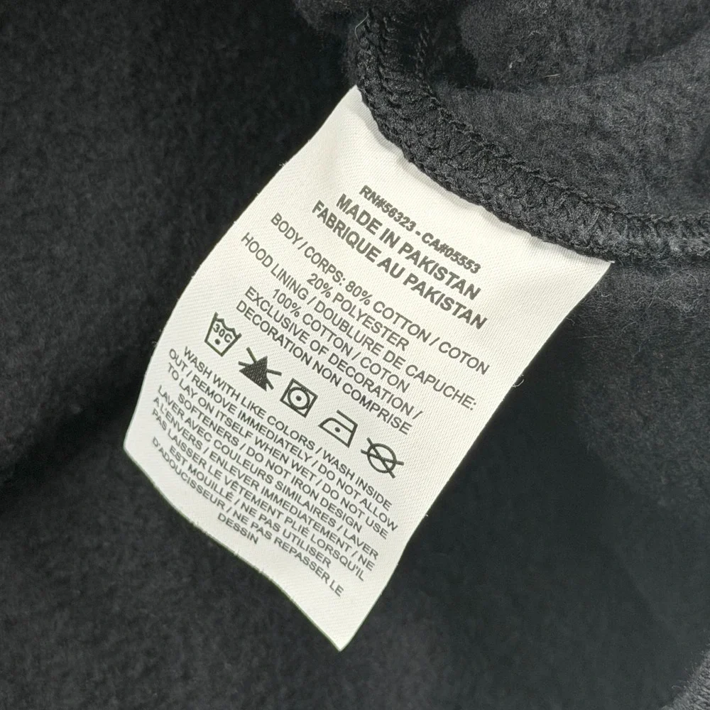 Nike Sportswear Hoodie Mens Large Black Just Do It Pullover Sweatshirt DD6218